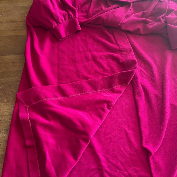 Vintage Vanity Fair Pink Snap Up Robe Sleeve Size Medium Med EUC Made in USA - Picture 3 of 9